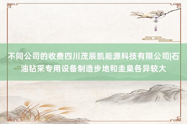 不同公司的收费四川茂辰凯能源科技有限公司|石油钻采专用设备制造步地和圭臬各异较大